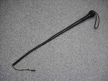 Singletail Lederpeitsche 12-fachgeflochten 60 cm schwarz