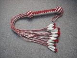 Abr FL leatherwhip 9s red and white coloured 2.2 foot
