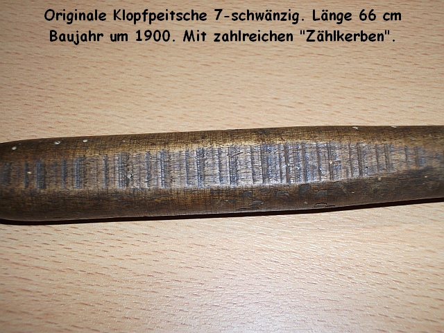 Zählkerben Klopfpeitsche